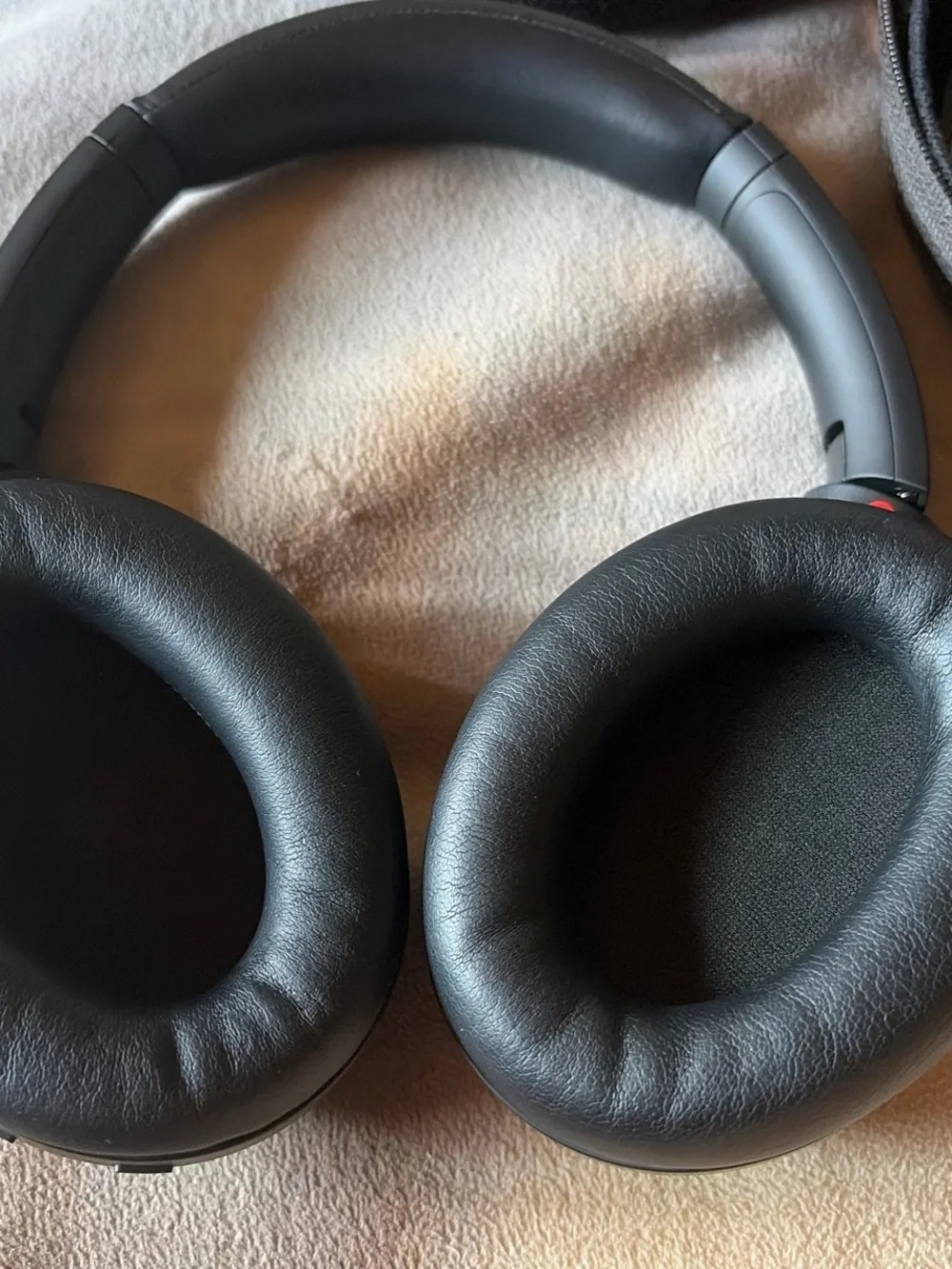 Sony Over-Ear Wireless Headphones in Black with Copper Accents